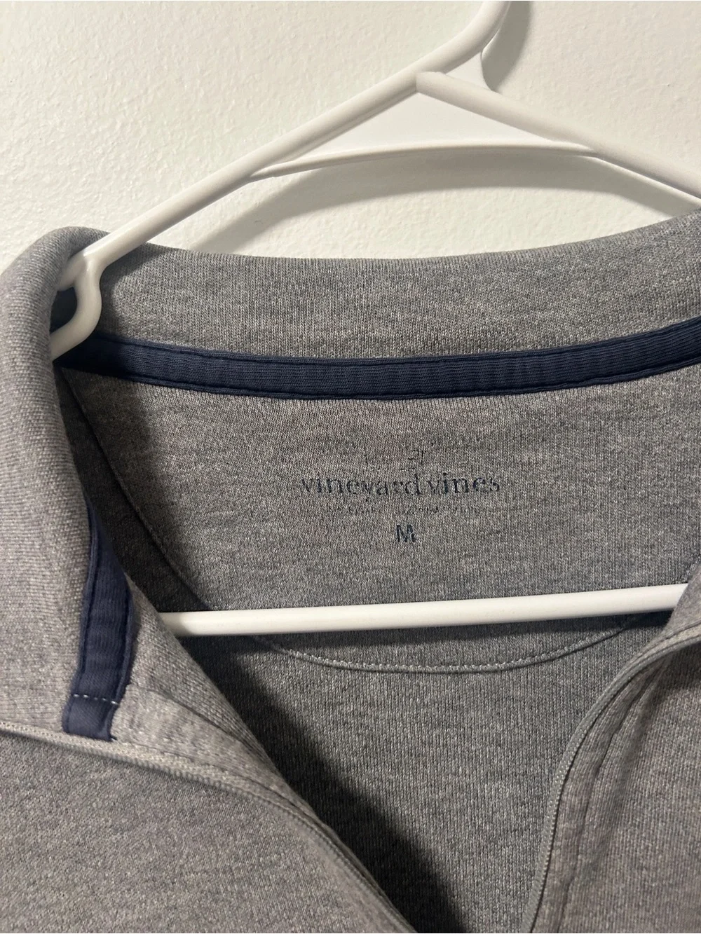 Vineyard Vines Gray Quarter-Zip Pullover